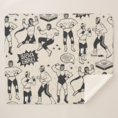 Lucha Libre: Mexicaans worstelaarpatroon Sherpa Deken (Voorkant (horizontaal))