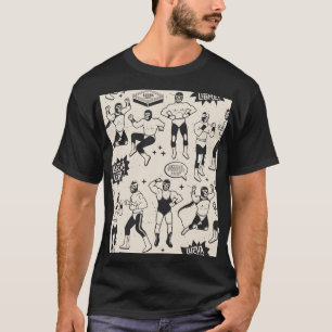 Lucha Libre: Mexicaans worstelaarpatroon T-shirt