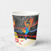 Lucha Libre Mexicaanse worstelverjaardag Papieren Bekers (Achterkant)