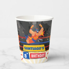 Lucha Libre Mexicaanse worstelverjaardag Papieren Bekers