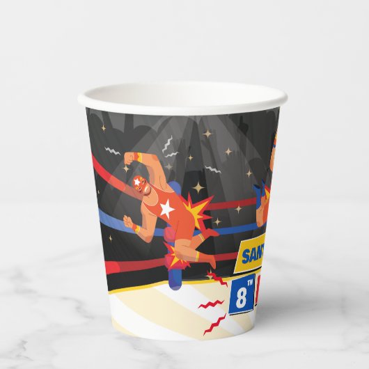 Lucha Libre Mexicaanse worstelverjaardag Papieren Bekers (Voorkant)