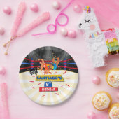 Lucha Libre Mexicaanse worstelverjaardag Papieren Bordje (Feest)