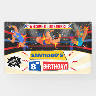 Lucha Libre Mexicaanse worstelverjaardag Spandoek
