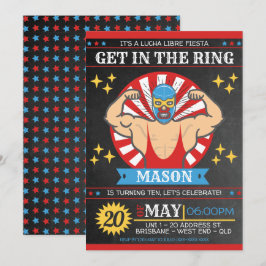 Lucha Libre Mexican Birthday Party Kaart
