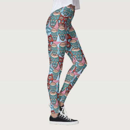 Lucha Libre Mexican worstler Luchador Leggings (Rechts)