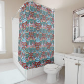 Lucha Libre Mexican Wrestler Shower Curtain Douchegordijn (In situ)