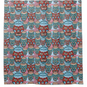 Lucha Libre Mexican Wrestler Shower Curtain Douchegordijn (Voorkant)