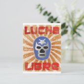 Lucha Libre Mexican Wrestling Briefkaart (Staand voorkant)