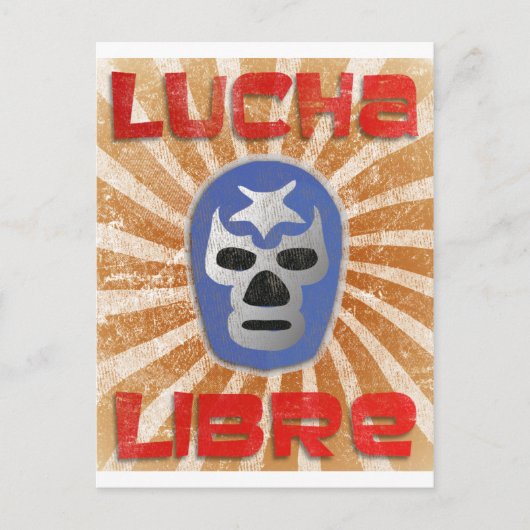 Lucha Libre Mexican Wrestling Briefkaart (Voorkant)