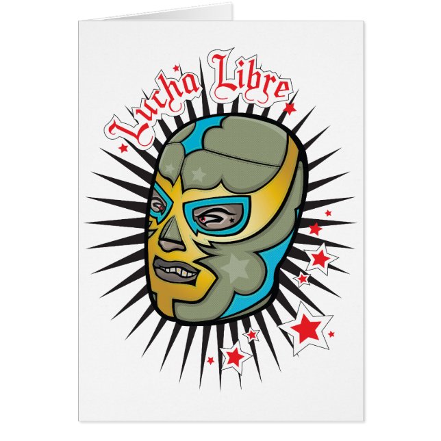 Lucha Libre Mexican Wrestling Mask (Voorkant)