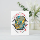 Lucha Libre Mexican Wrestling Mask Briefkaart (Staand voorkant)