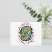 Lucha Libre Mexican Wrestling Mask Briefkaart (Staand voorkant)