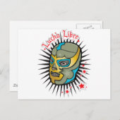 Lucha Libre Mexican Wrestling Mask Briefkaart (Voorkant / Achterkant)