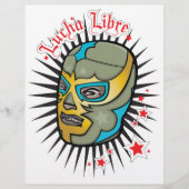 Lucha Libre Mexican Wrestling Mask Flyer (Voorkant)