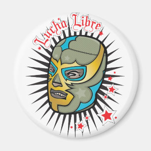 Lucha Libre Mexican Wrestling Mask Magneet