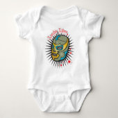 Lucha Libre Mexican Wrestling Mask Romper (Voorkant)