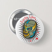 Lucha Libre Mexican Wrestling Mask Ronde Button 5,7 Cm (Voorkant /achterkant)