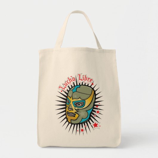 Lucha Libre Mexican Wrestling Mask Tote Bag (Voorkant)