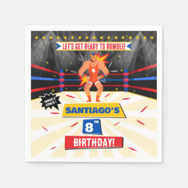 Lucha Libre Mexican Wrestling Party Papier Napkin Servet