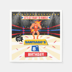 Lucha Libre Mexican Wrestling Party Papier Napkin Servet