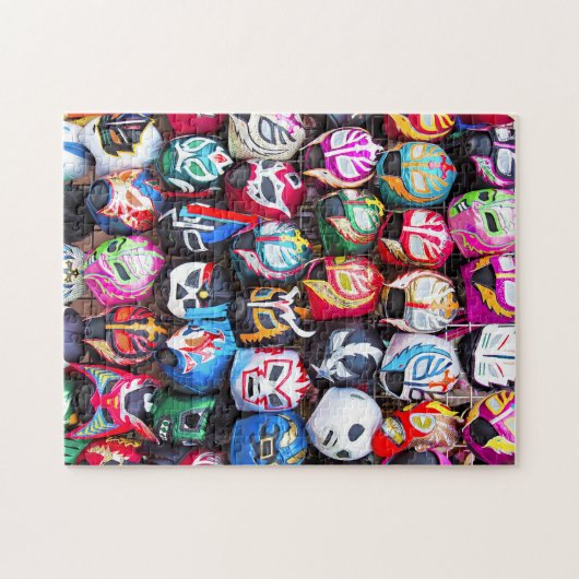Lucha Libre Mmaskers Legpuzzel (Horizontaal)