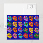 Lucha Libre Sugar Skull Briefkaart (Voorkant / Achterkant)