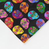 Lucha Libre Sugar Skull Fleece Deken (Hoek)