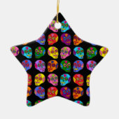 Lucha Libre Sugar Skull Keramisch Ornament (Voorkant)