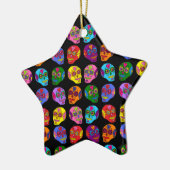 Lucha Libre Sugar Skull Keramisch Ornament (Links)