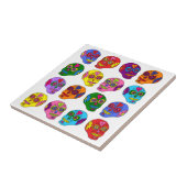 Lucha Libre Sugar Skull Tegeltje (Zijkant)