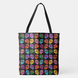 Lucha Libre Sugar Skull Tote Bag