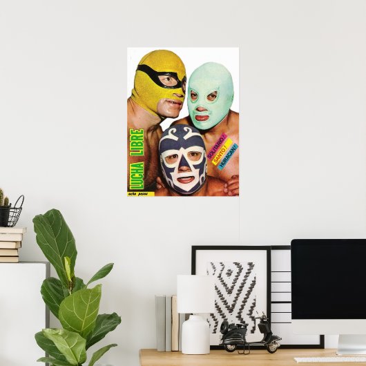 Lucha Libre Trio Poster (Thuiskantoor)