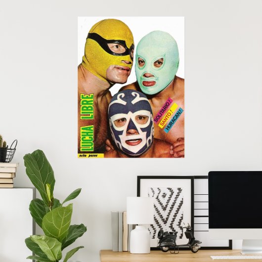Lucha Libre Trio Poster (Thuiskantoor)