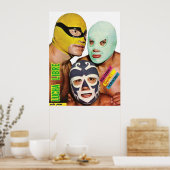 Lucha Libre Trio Poster (Keuken)