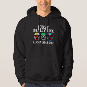 Lucha Libre voor mannen vrouwen Mexicaans worstelm Hoodie