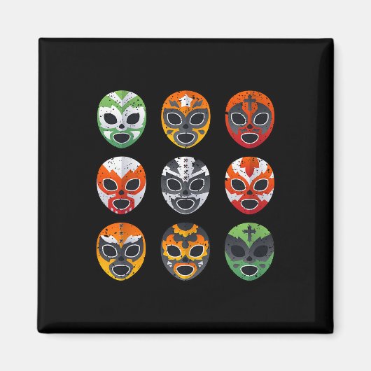 Lucha Libre worstelmasker Cinco De Mayo Mexicaans Magneet (Voorkant)