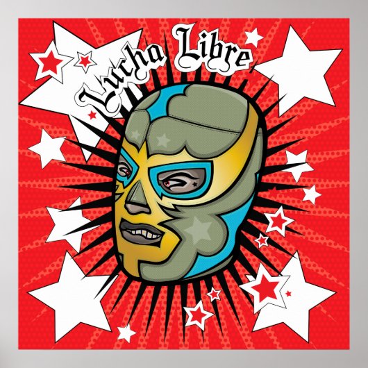 Lucha Libre Wrestler Colassal Poster! Poster (Voorkant)