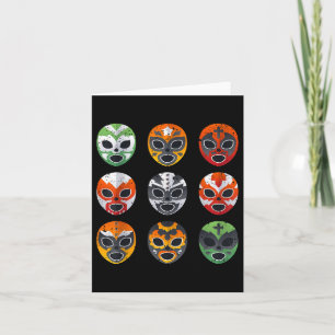 Lucha Libre Wrestling Mask Cinco de Mayo Mexican B Kaart