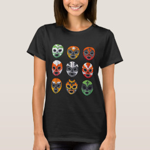 Lucha Libre Wrestling Mask Cinco de Mayo Mexican B T-shirt
