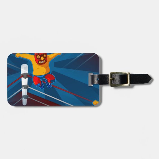 luchador bagagelabel (Voorkant horizontaal)