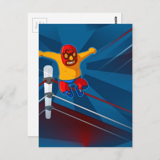 luchador briefkaart (Voorkant / Achterkant)