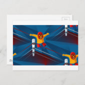 luchador briefkaart (Voorkant / Achterkant)