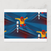 luchador briefkaart (Voorkant)