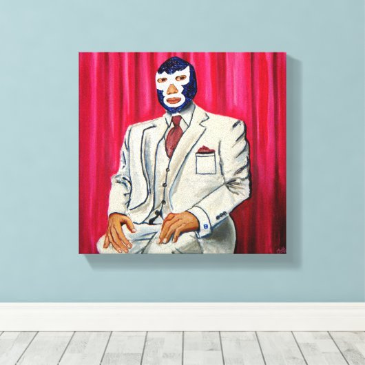 Luchador Canvas Afdruk (Insitu (Houten vloer))