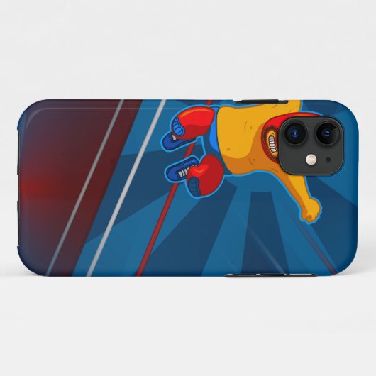 luchador Case-Mate iPhone case (Achterkant (horizontaal))