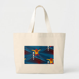luchador grote tote bag