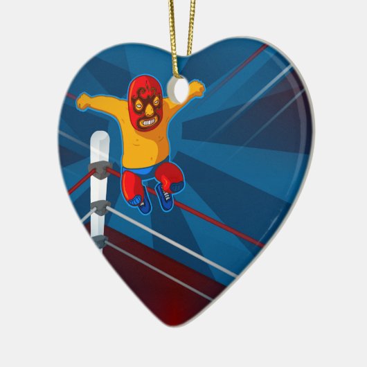 luchador keramisch ornament (Links)