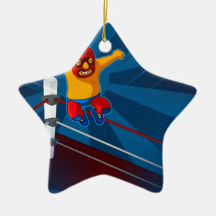 luchador keramisch ornament