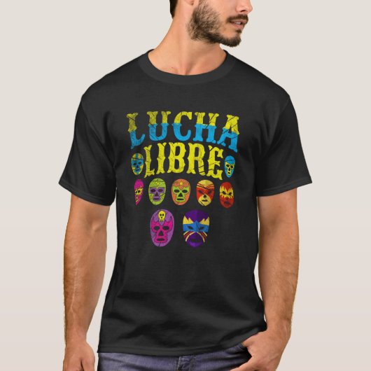 Luchador Masks Lucha Libre 1 T-shirt (Voorkant)
