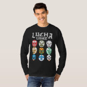 Luchador Masks Lucha Libre T-shirt (Voorkant volledig)